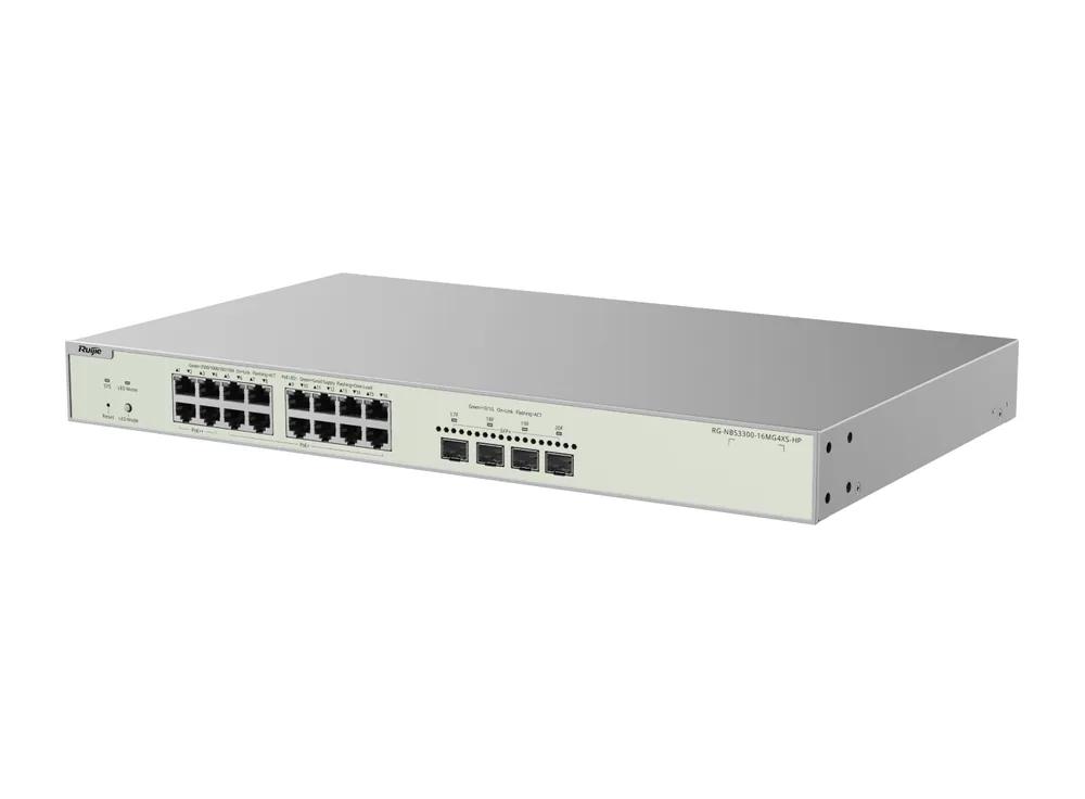 RG-NBS3300-16MG4XS-HP nhìn chéo, ảnh chính hãng