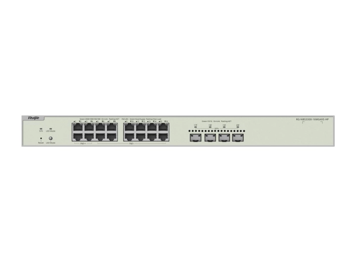 RG-NBS3300-16MG4XS-HP mặt trước nhìn thẳng