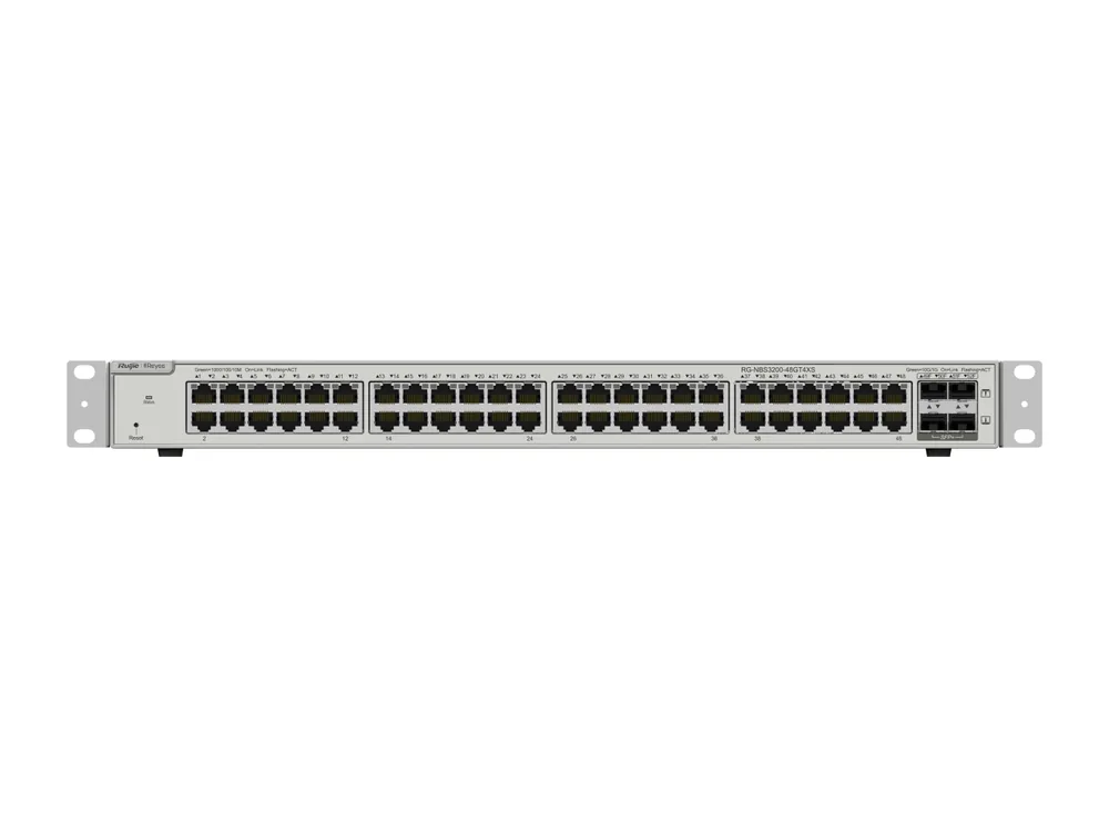 Switch Ruijie RG-NBS3200-48GT4XS 48 cổng Gigabit, ảnh mặt trước của hãng
