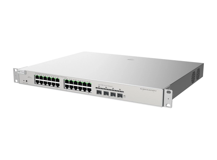 Switch Reyee RG-NBS5100-24GT4SFP-P, góc chéo phía trước
