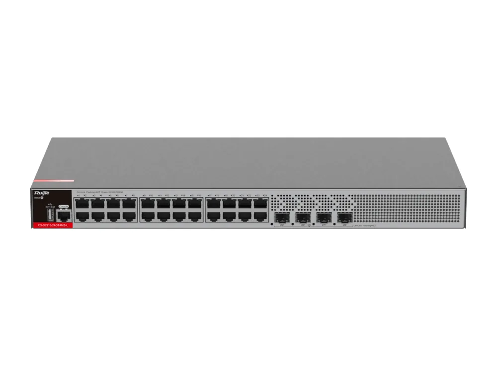 Ảnh hãng RG-S2915-24GT4MS-L phía trước, góc cao