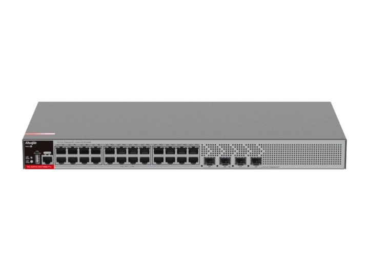 Switch PoE+ RG-S2915-24GT4MS-P-L của Ruijie, góc trước