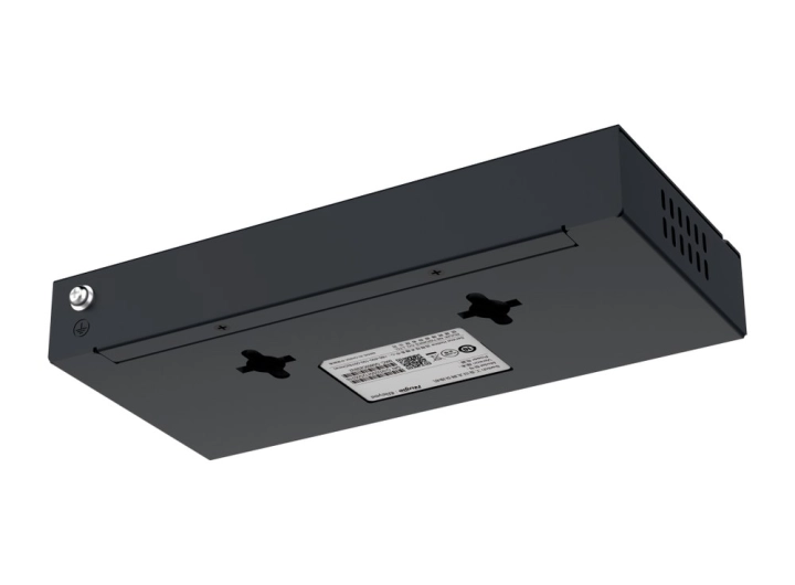 Mặt đáy RG-ES108GD nhìn chéo, ảnh hãng Ruijie