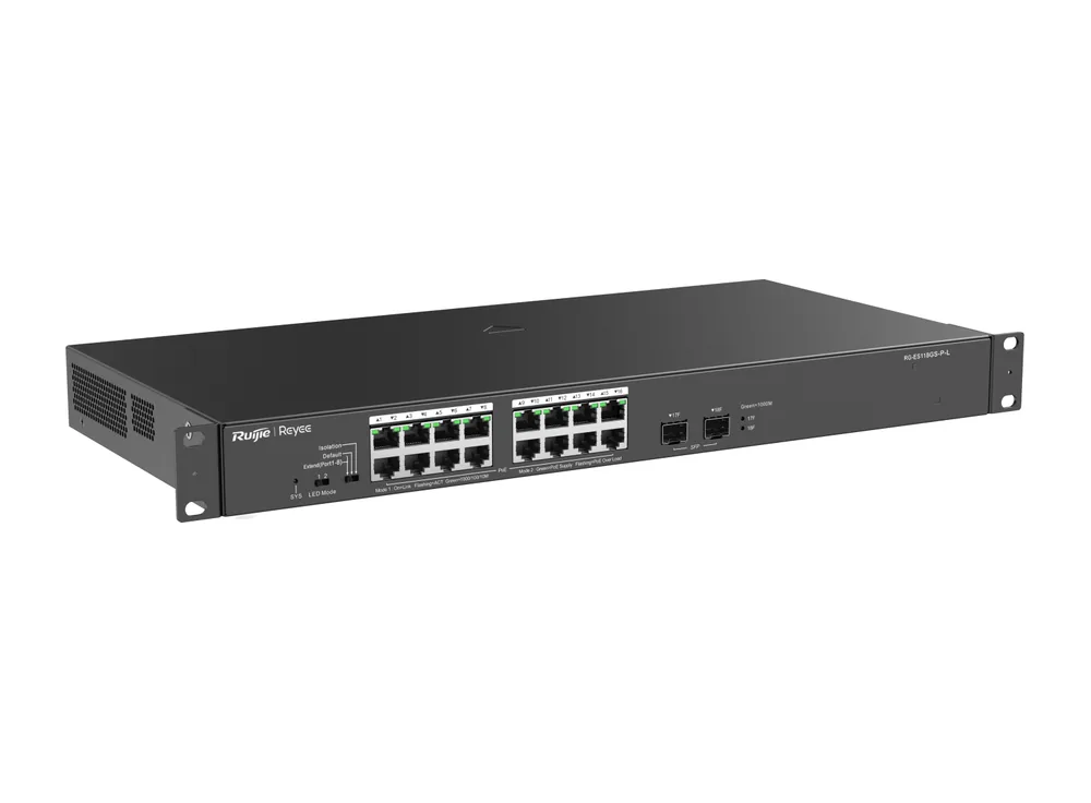 RG-ES118GS-P-L, ảnh hãng nhìn chéo góc thứ hai
