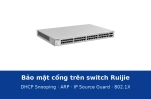 Bảo mật cổng trên switch Ruijie: DHCP Snooping, chống giả mạo ARP, IP Source Guard, 802.1X