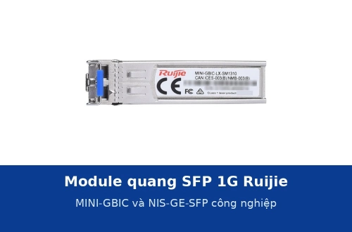 Module quang SFP 1G Ruijie: MINI-GBIC và NIS-GE-SFP công nghiệp khác nhau ra sao
