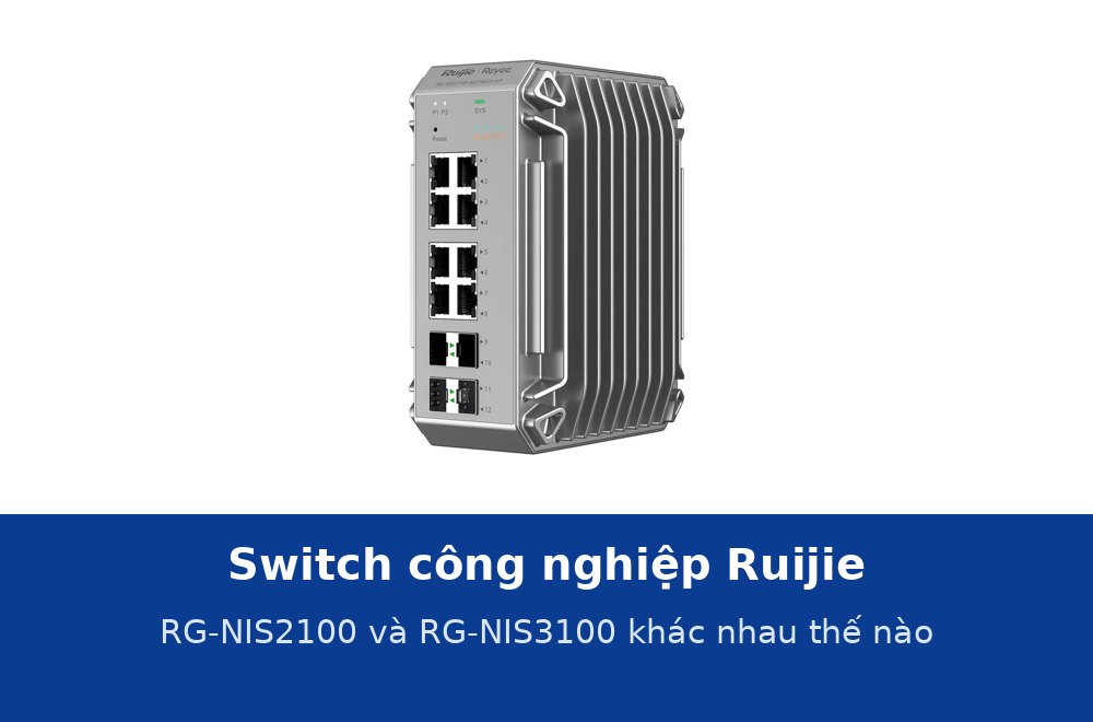 Switch công nghiệp Ruijie RG-NIS2100 và RG-NIS3100: môi trường, PoE, ERPS và quản lý