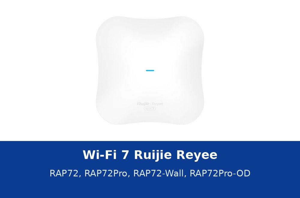 Wi-Fi 7 Ruijie Reyee: RAP72, RAP72Pro, RAP72-Wall và RAP72Pro-OD khác nhau thế nào, MLO và 4K-QAM theo datasheet